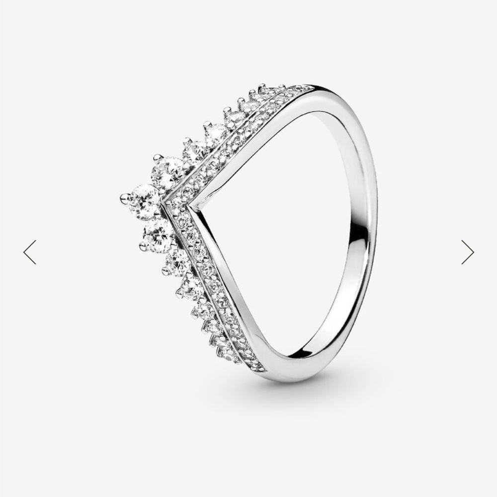 Pandora Princess Wishbone Ring Sterling silver